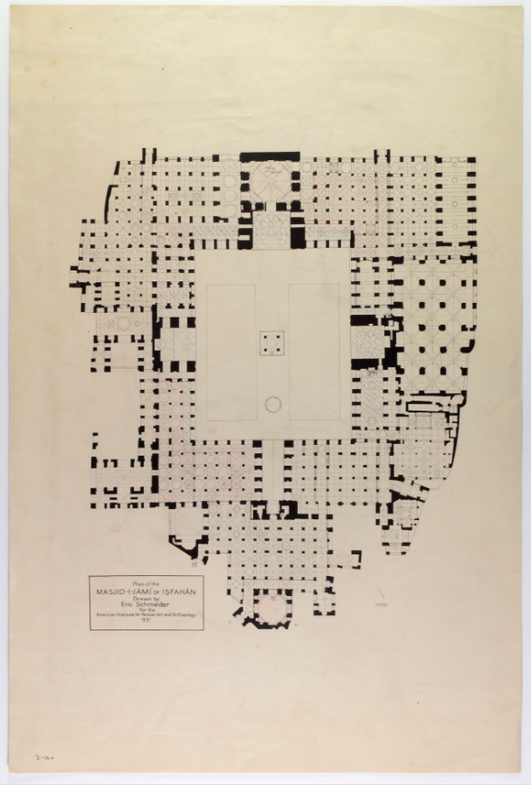 Friday Mosque of Isfahan – Isfahan, Iran – VIIIth Century-XXth Century – Drawing by Eric Schroeder, 1931