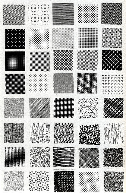 Bruno Munari, esempi di textures