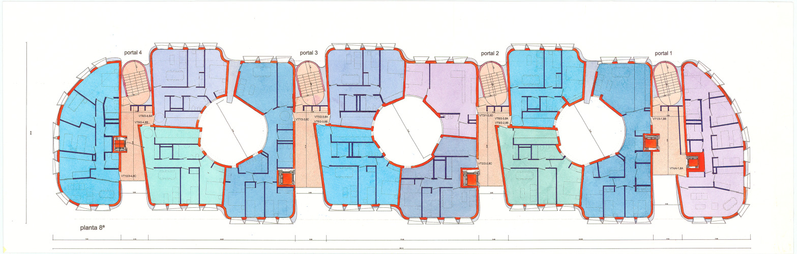 Watercolor middle plan by Peter Cook