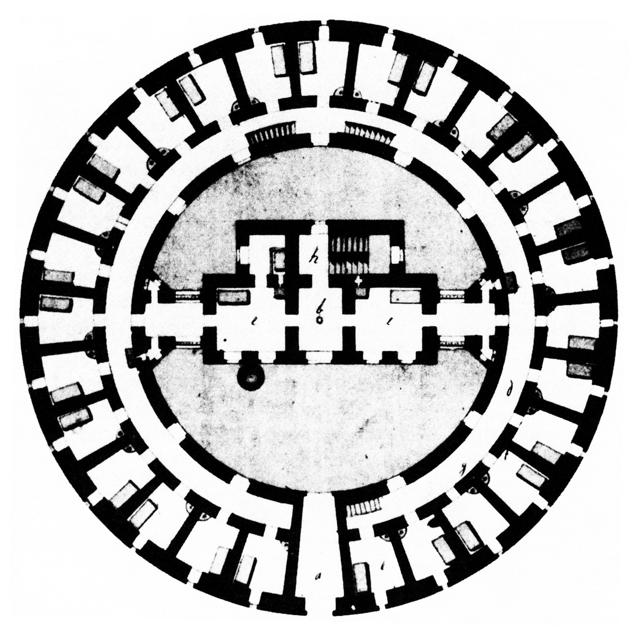 Dieter Jetter, Lunatics’ Tower, Plan, Vienna, Austria, 1784