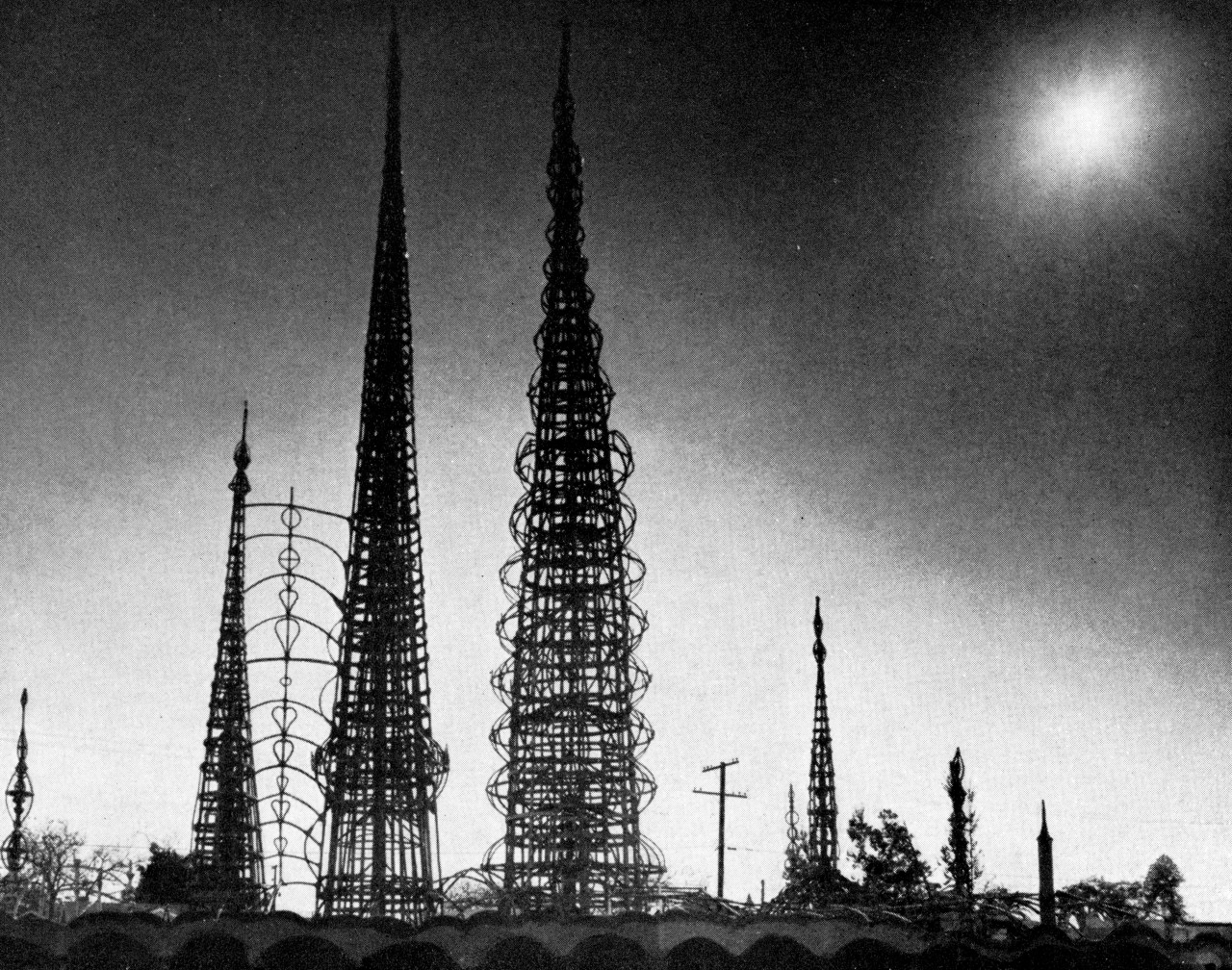 Simon Rodilla, Watts Towers, Los Angeles, California, 1921-1954