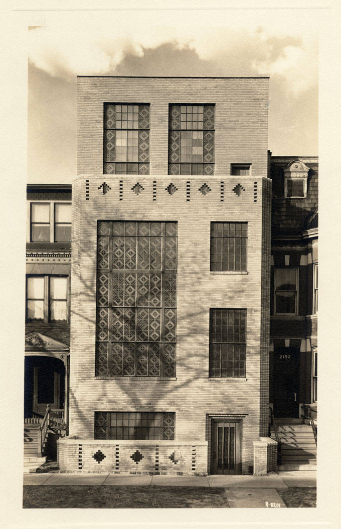 Edgar Miller’s Walter Guest House at 2152-2154 N. Cleveland Ave. (1932)