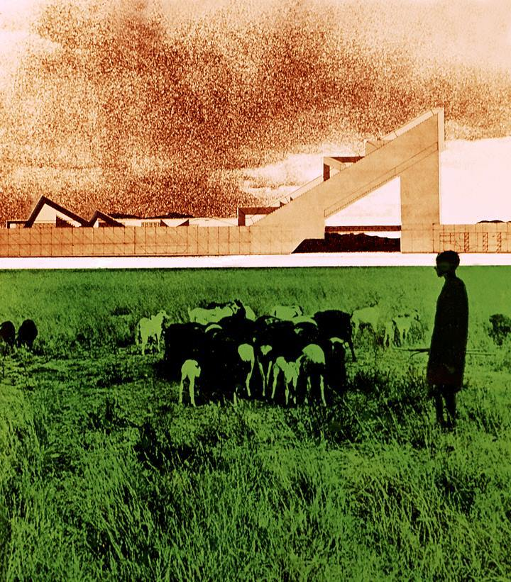 Ziggurat Linear City, Project, Florence &#8211; 1969