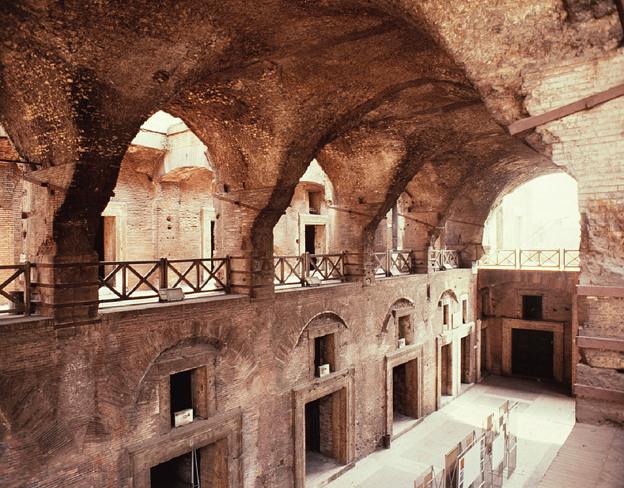Interior of the great hall, Markets of Trajan
