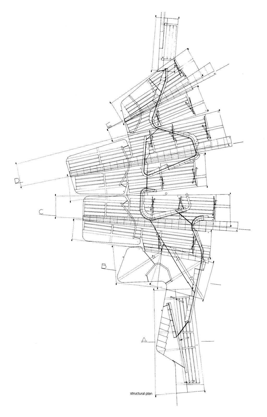 Olympic Archery Barcelona plan, 1989 by Carme Pinos and Enric Miralles 